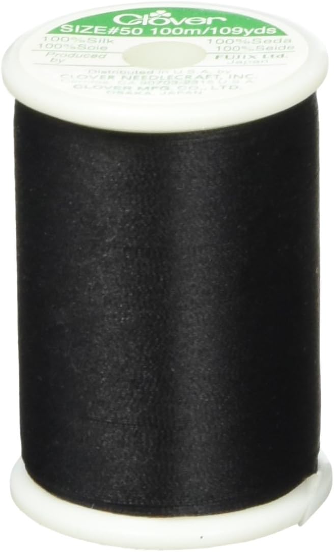 Clover Black Silk Thread