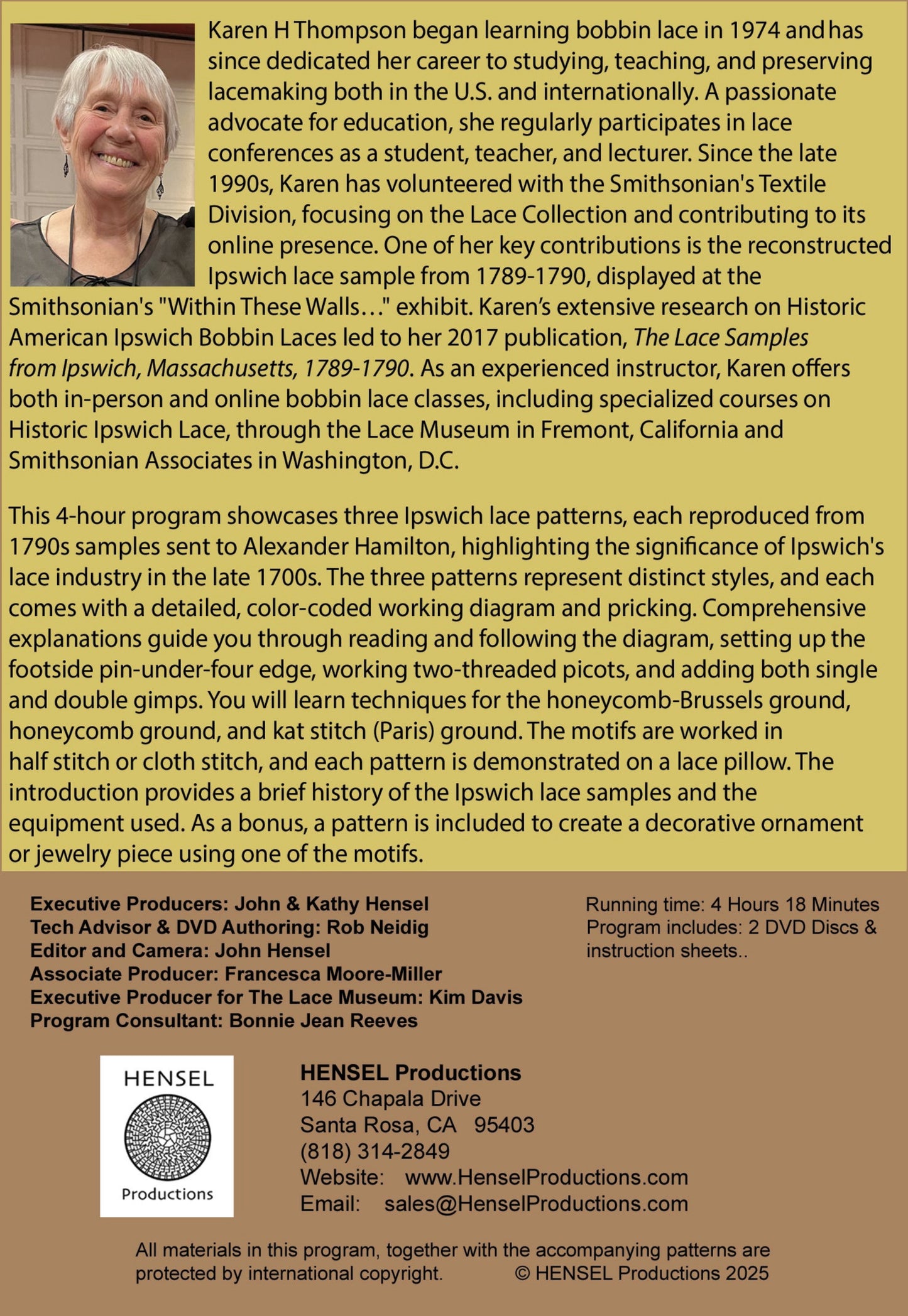 Ipswich: A Historic American Bobbin Lace with Karen Thompson