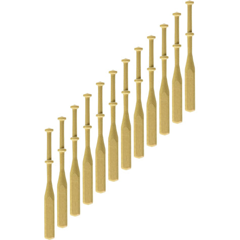 Belgian Square Bobbins-dozen