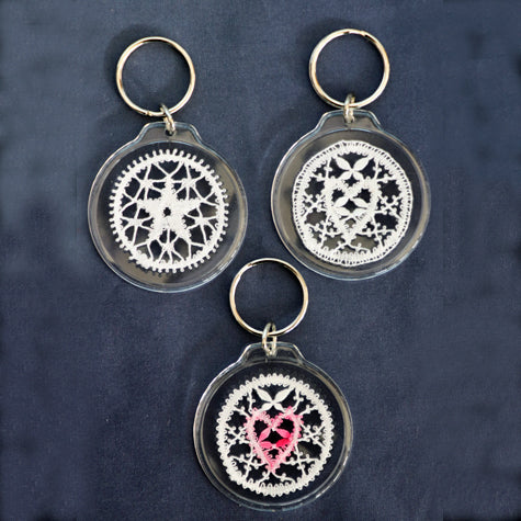 Ready to Work Bedfordshire Heart and Star Keyring