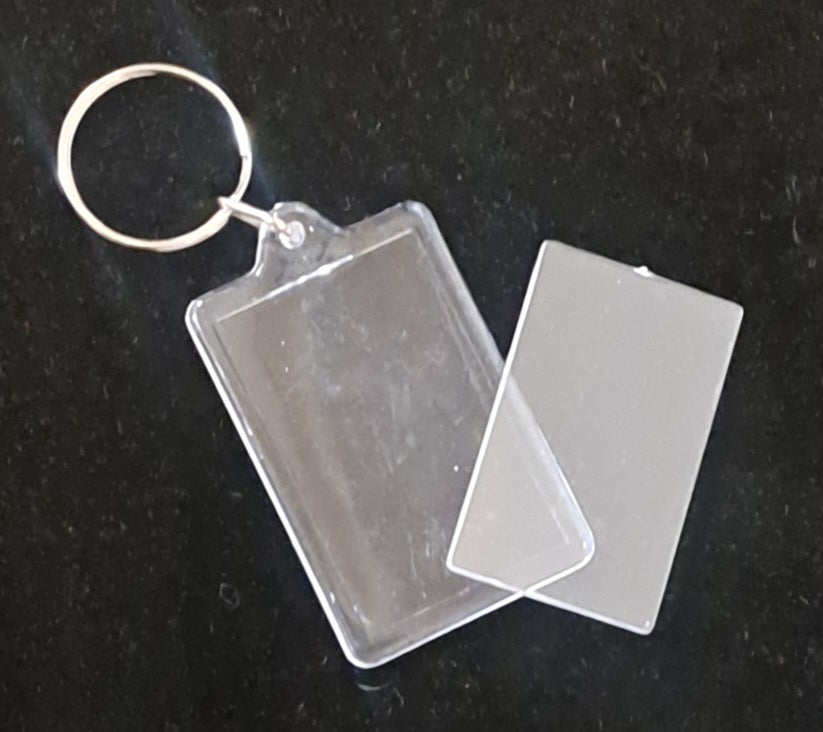 Clear Acrylic Keychain Blank