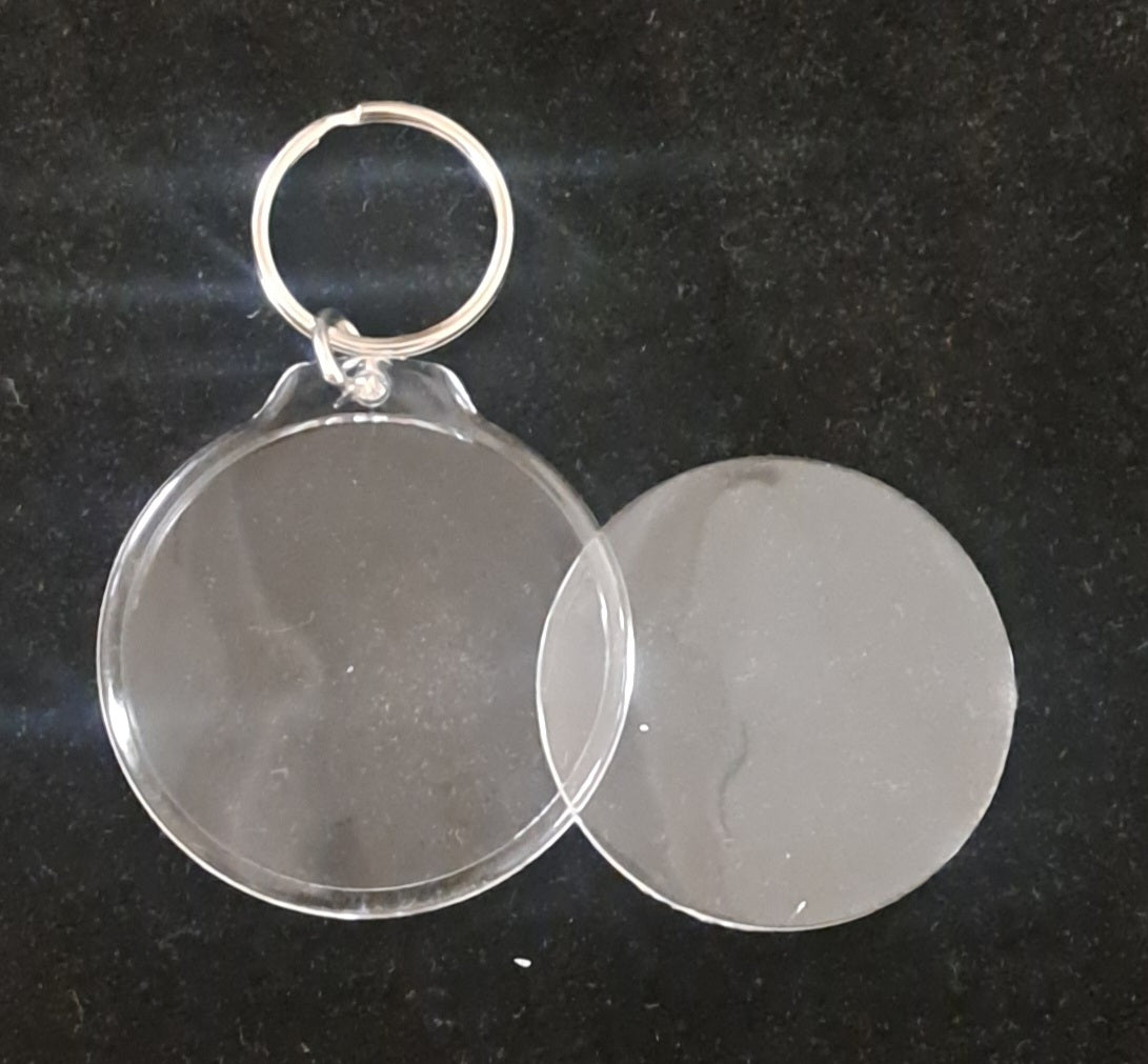 Clear Acrylic Keychain Blank