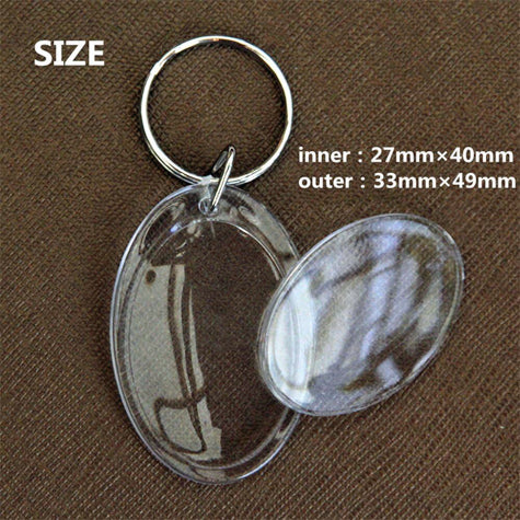 Clear Acrylic Keychain Blank