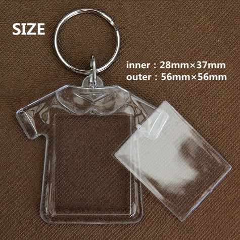 Clear Acrylic Keychain Blank