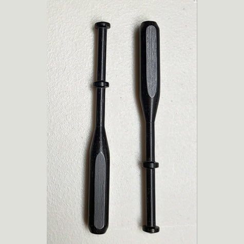 ebony Square Bobbins - pair