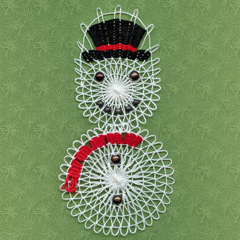 Register for Teneriffe Lace Snowman