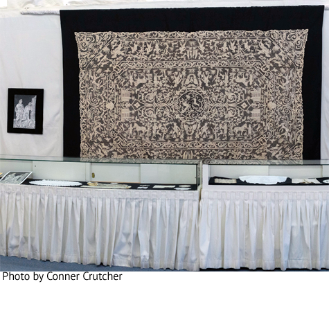 Exhibit at The Lace Museum. Photo by Conner Crutcher.
