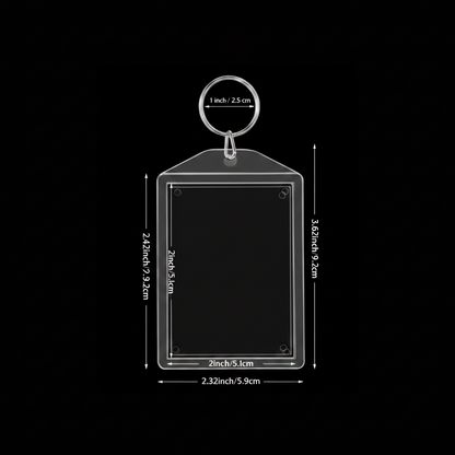 Clear Acrylic Keychain Blank