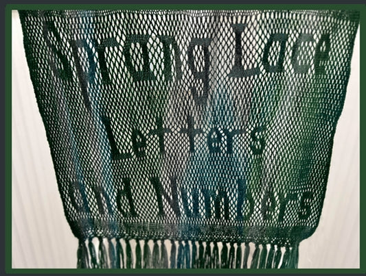 Sprang Lace Letters and Numbers by Carol James