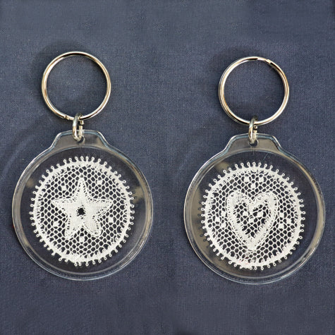 Ready to Work Bucks Point Heart and Star Keyring