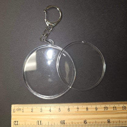 Clear Acrylic Keychain Blank