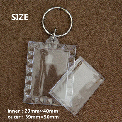 Clear Acrylic Keychain Blank