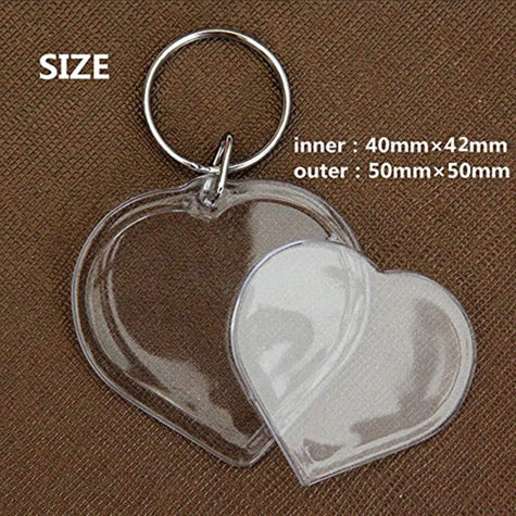 Clear Acrylic Keychain Blank