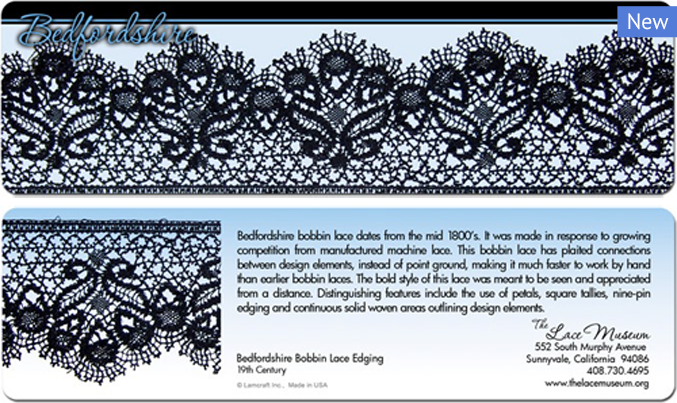 Bedfordshire bobbin lace bookmark