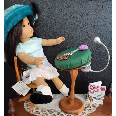 Bobbin Lace Kit for 18" or American Girl doll