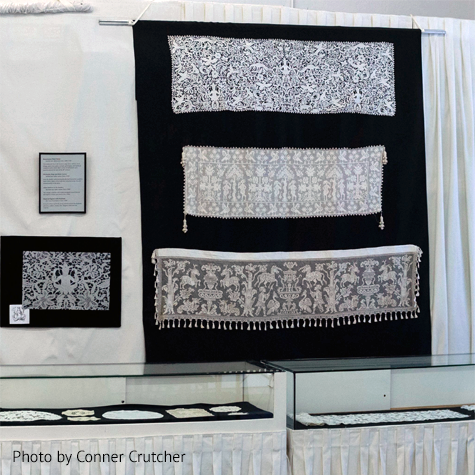 Exhibit at The Lace Museum. Photo by Conner Crutcher.
