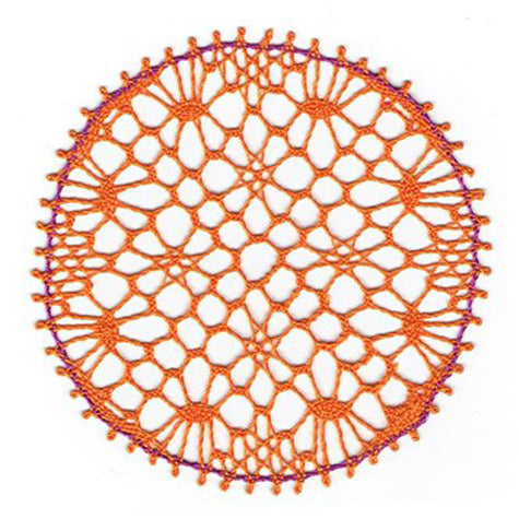 Register for Round Medallion with Picots